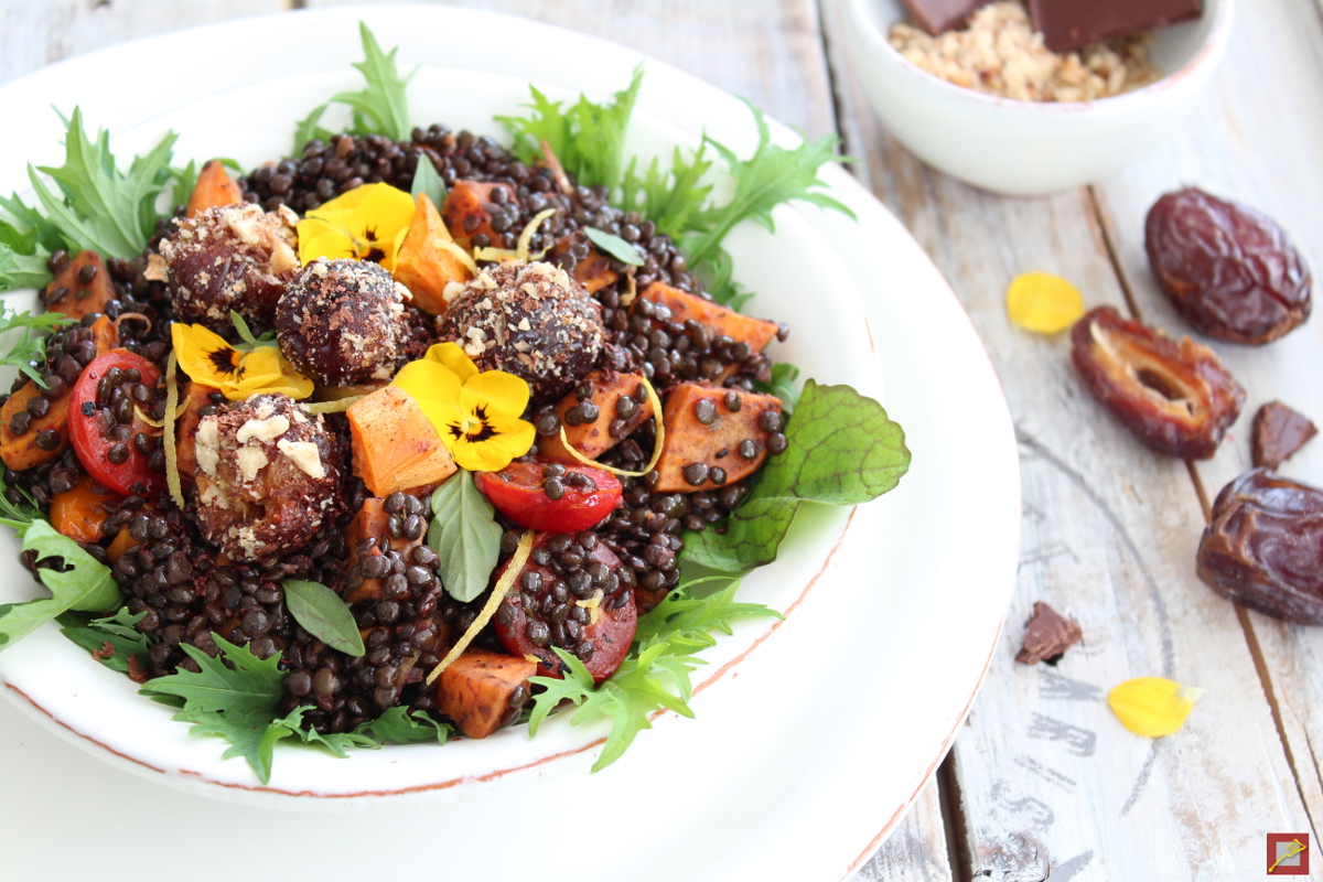 Lentil Salad with Chocolate