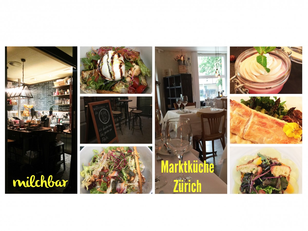 Milchbar and Marktküche two restaurants located in Zurich