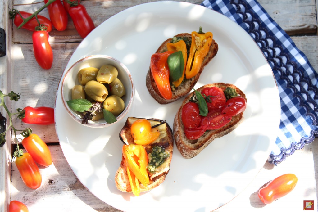 Crostini with Sweet Peppers