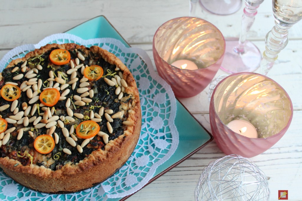 tarte with spinach