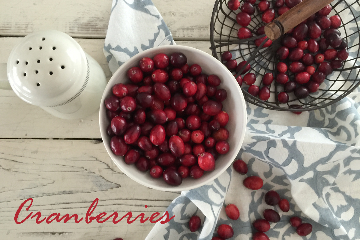 Cranberries, rote, funkelnde Steine