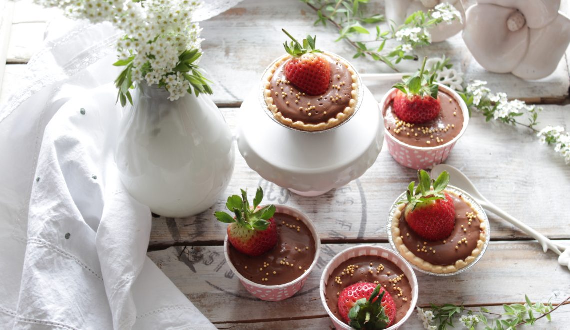 Vegane Schokocreme mit Erdbeeren – einfach köstlich